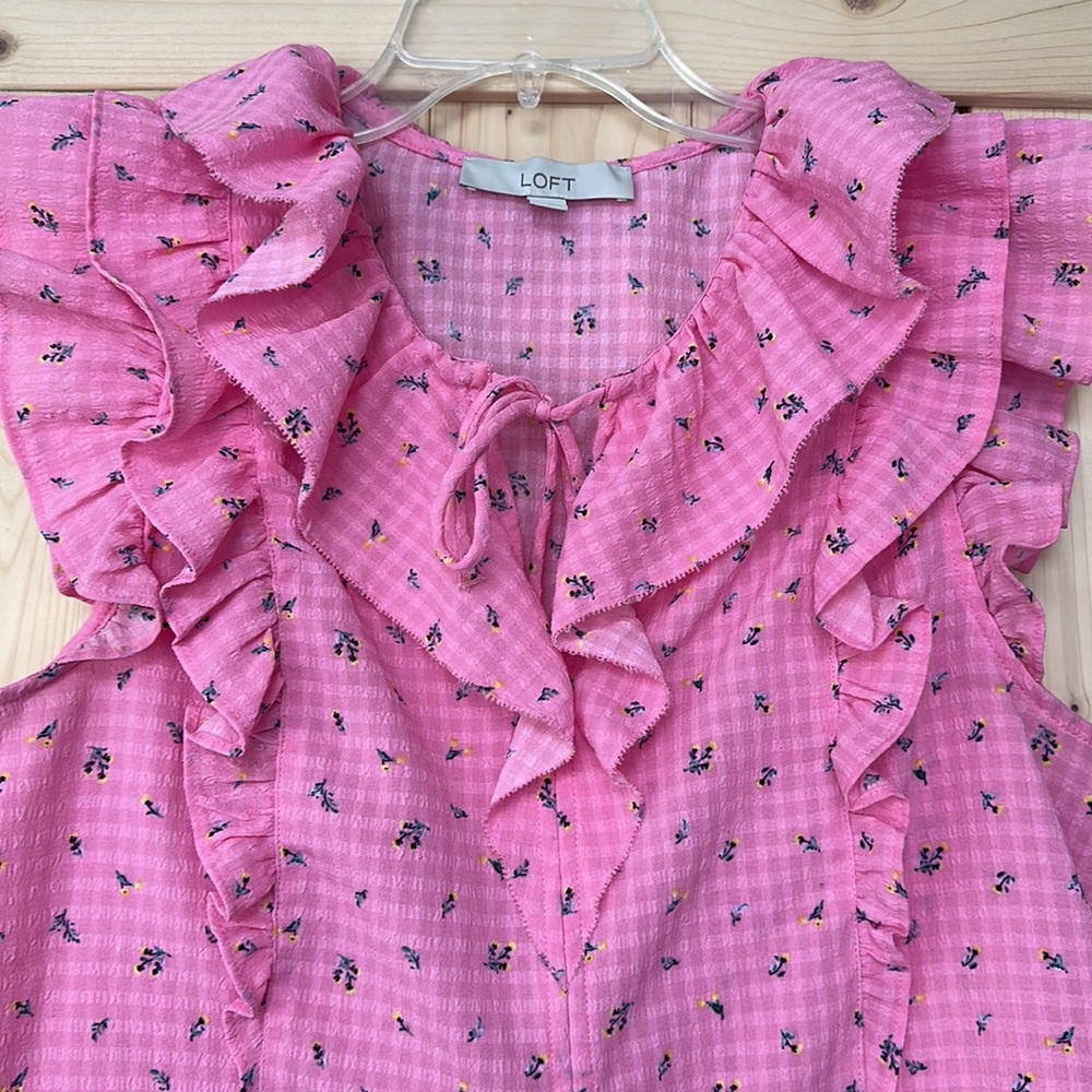 Loft Ruffle Tank Top - Picture 2 of 5